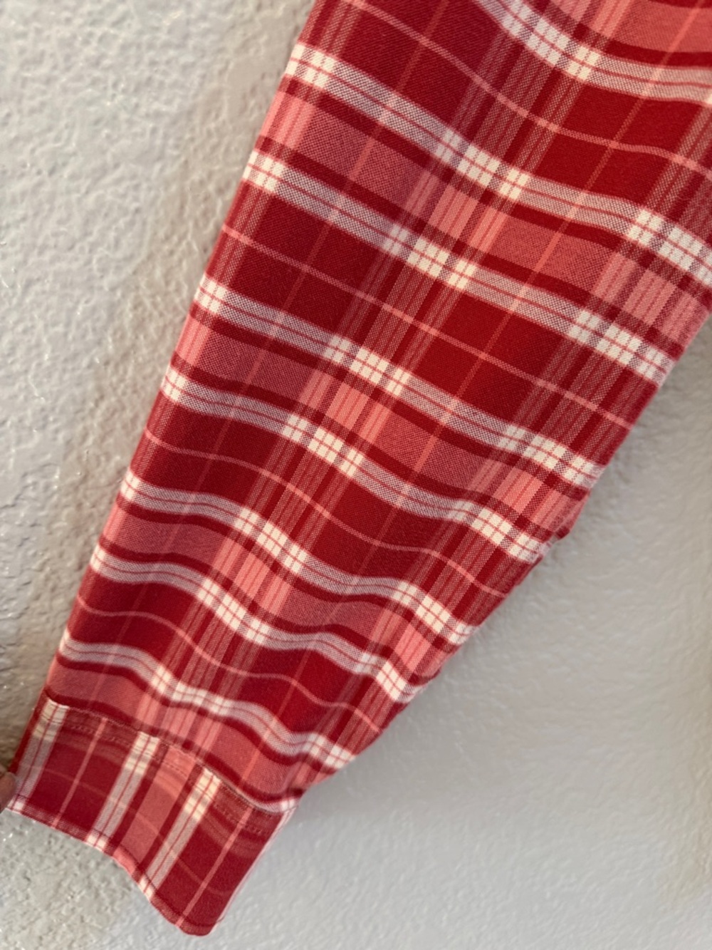 L.L.Bean Men’s Red White Plaid Traditional Fit Button Down Shirt Size M - Picture 4 of 7